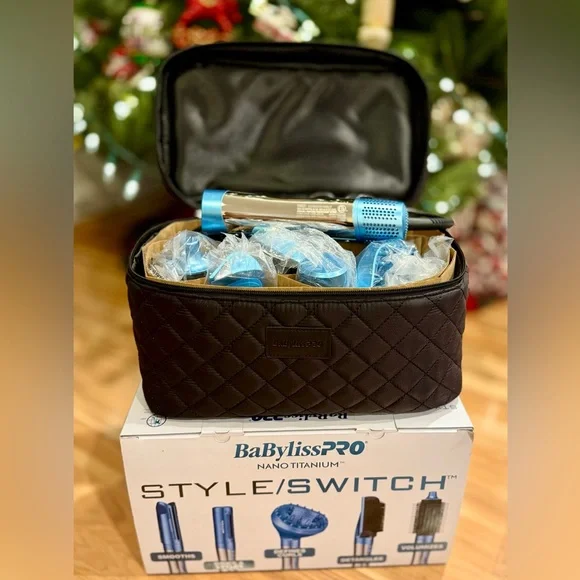 BaBylissPRO Nano Titanium StyleSwitch Ionic Multi-Styler/Hairdryer w/Travel Case - Picture 2 of 8